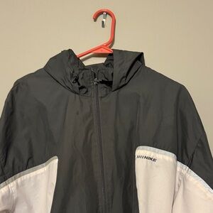 Nike grey and White Hooded Jacket. Used good conditions